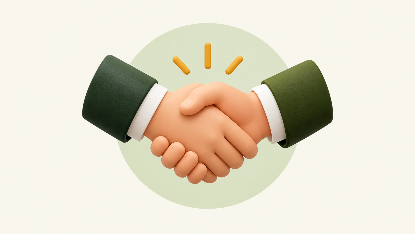 Handshake between business partners